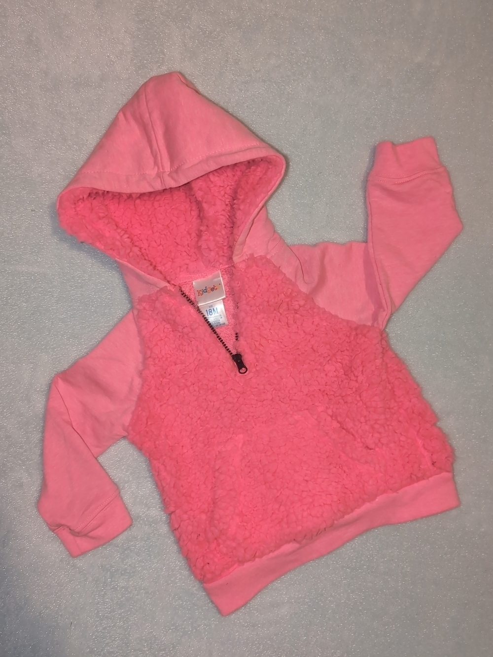 Carter's Pink Sherpa Half-Zip Hoodie for Kids